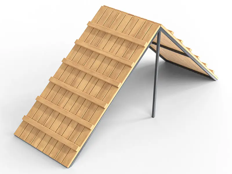 A-förmige Agility-Rampe für Hunde aus Holz und Metall